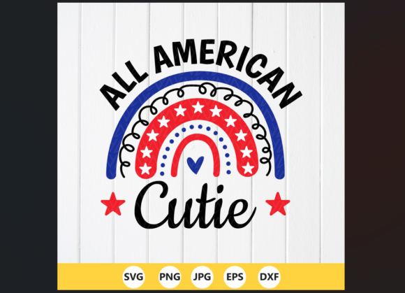 All American Cutie SVG, PNG: A Crafty Graphics Gem