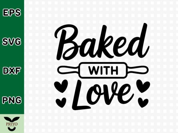 Baked with Love SVG: A Heartfelt Embroidery Design
