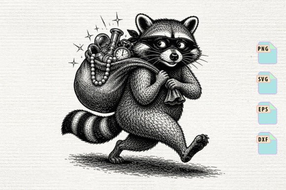 Bandit Raccoon SVG: A Versatile Graphic for Crafts
