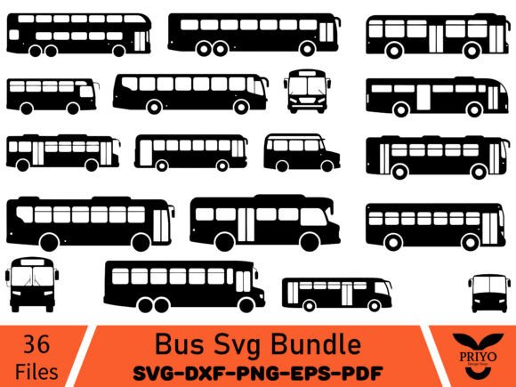 Bus Svg Bundle: A Versatile Graphics Asset for Crafts and Marketing