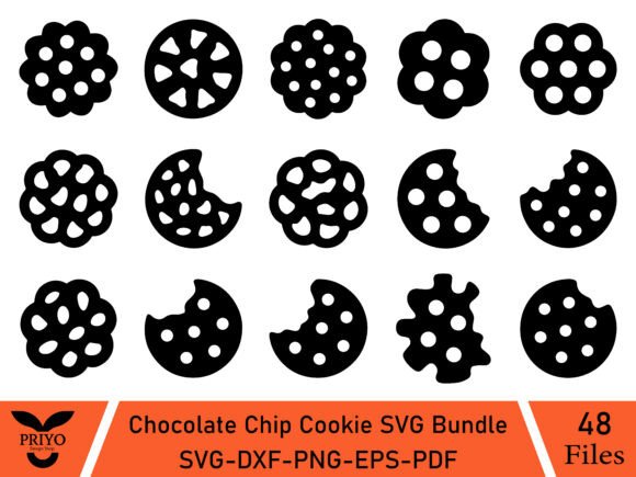 Chocolate Chip Cookie SVG Bundle: A Sweet Addition to Crafts and Graphics
