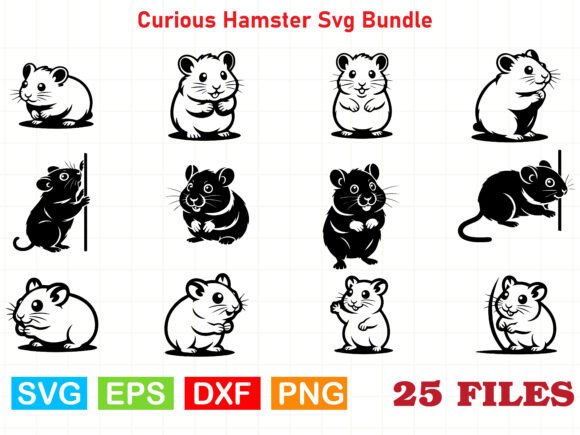 Curious Hamster Svg Bundle: A Versatile Graphic for Crafts