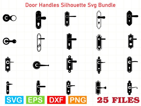 Door Handles Silhouette Svg Bundle: A Versatile Graphics Asset for Crafts