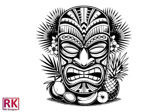 Exploring Tiki Mask Tiki Sculpture SVG for Embroidery
