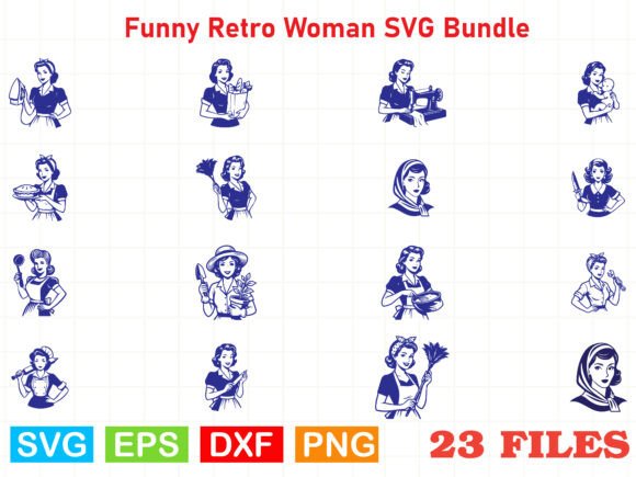 Funny Retro Woman SVG: A Versatile Design