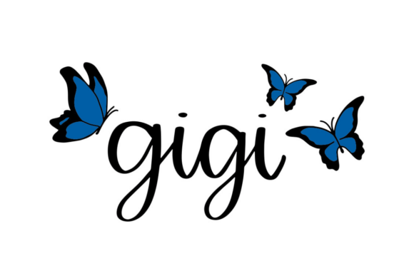 Gigi Butterflies: A Stylish Graphics Asset for Crafts