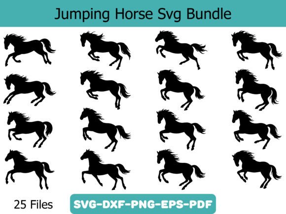 Jumping Horse Svg Bundle: A Versatile Embroidery Design