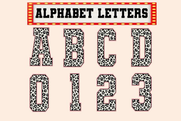 Leopard Black Alphabet Set: A Versatile Graphics Tool
