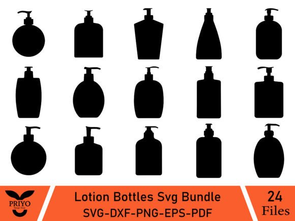 Lotion Bottles Svg Bundle: A Versatile Graphics Asset for Crafts