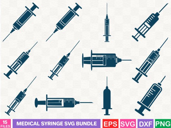 Medical Syringe SVG Bundle: A Versatile Design Review
