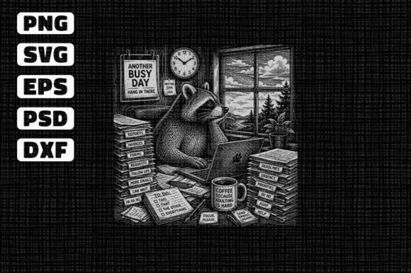 Office Raccoon SVG: A Charming Addition to Your Embroidery Projects