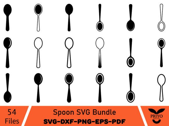 Spoon SVG Bundle: A Versatile Design for Embroidery